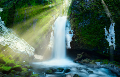 Beautiful Waterfall in Oregon.