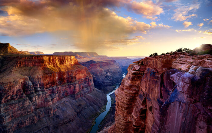 Sunset fine art photograph of the Grand Canyon at Toroweap overlook.