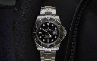 The new Rolex Submariner Date after a fridged dip in an Alpine lake.