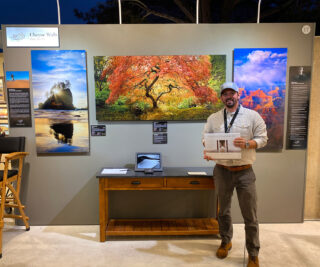 Cheyne Walls Exhibiting his artwork at the Festival of Arts / Pageant of the Masters in Laguna Beach, CA