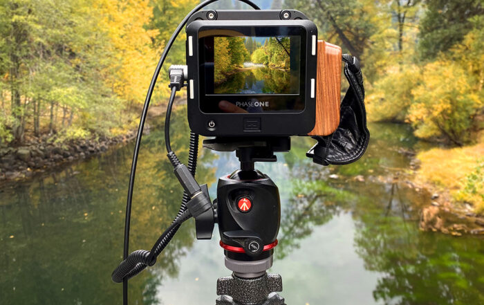 Phase One Digital Back with a ALPA 12tc camera capturing an amazing view point in the Yosemite Valley, over the Merced River during autumn.