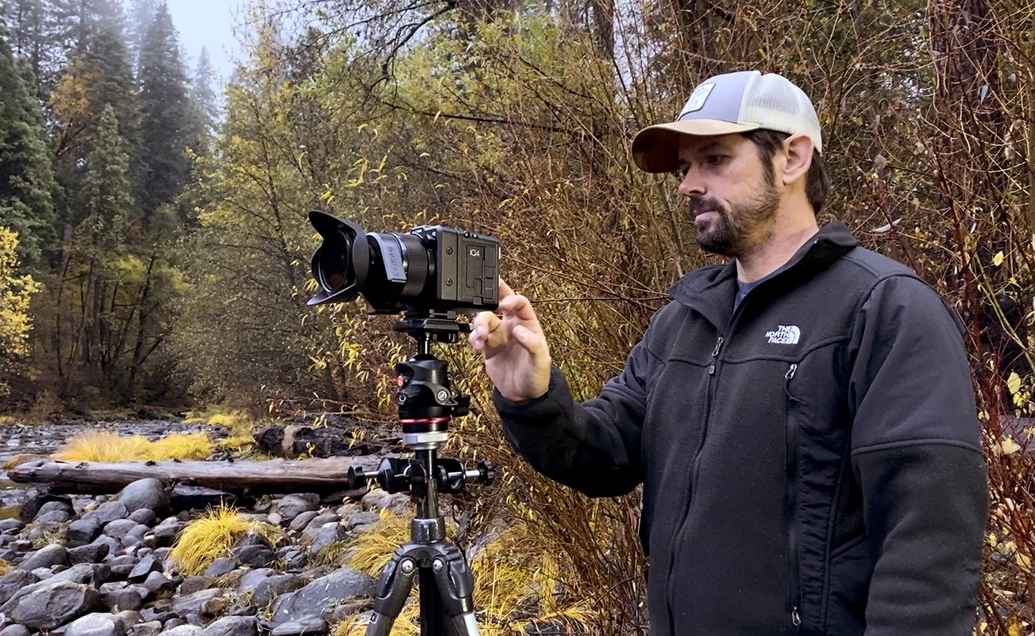 Field test - Cheyne Walls with the brand new Phase One XC40 IQ4 150 mega pixel landscape camera in Yosemite Valley.