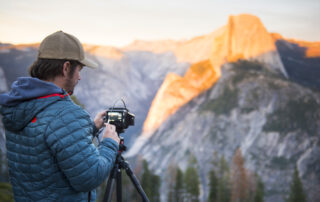 Cheyne Walls Photographing the beautiful Half Dome from Glacier Point in Yosemite